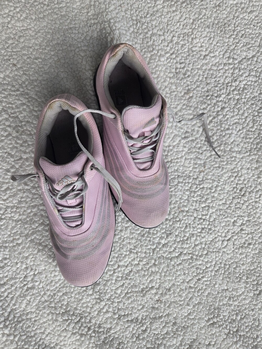 adidas Women's Light Pink Mesh Golf Shoes  6.5